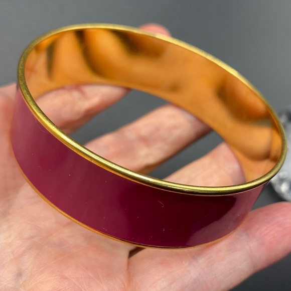 MONET Pink/Plum & Gold Bracelet Bangle - Picture 6 of 7